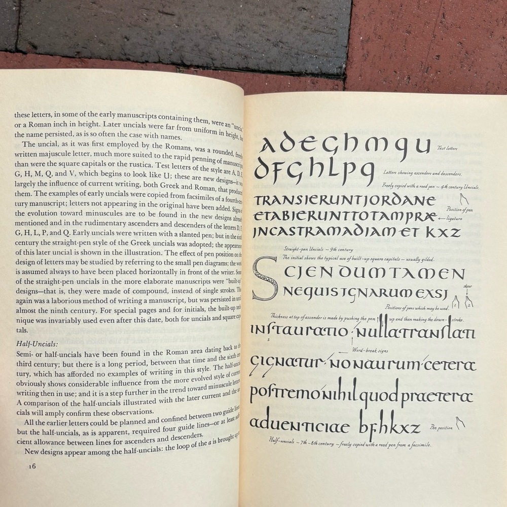 1957 The History and Technique of Lettering Gothic Fonts Printmaking Typography - Picture 9 of 15